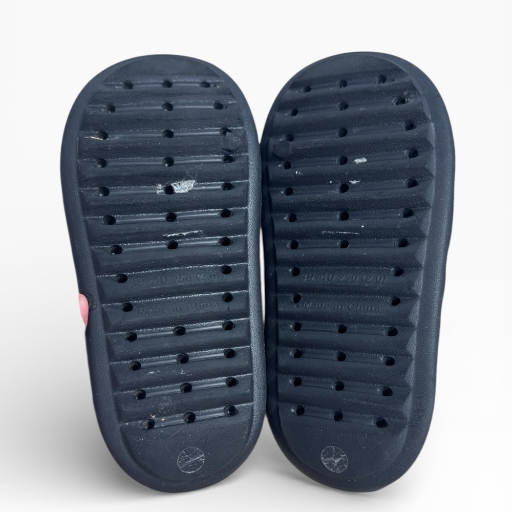 Topshop Black One Strap Slide Sandals EU 39 40 Chunky Comfort Slides US 8-9 - Picture 6 of 7